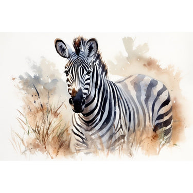 Zebra Watercolor Canvas